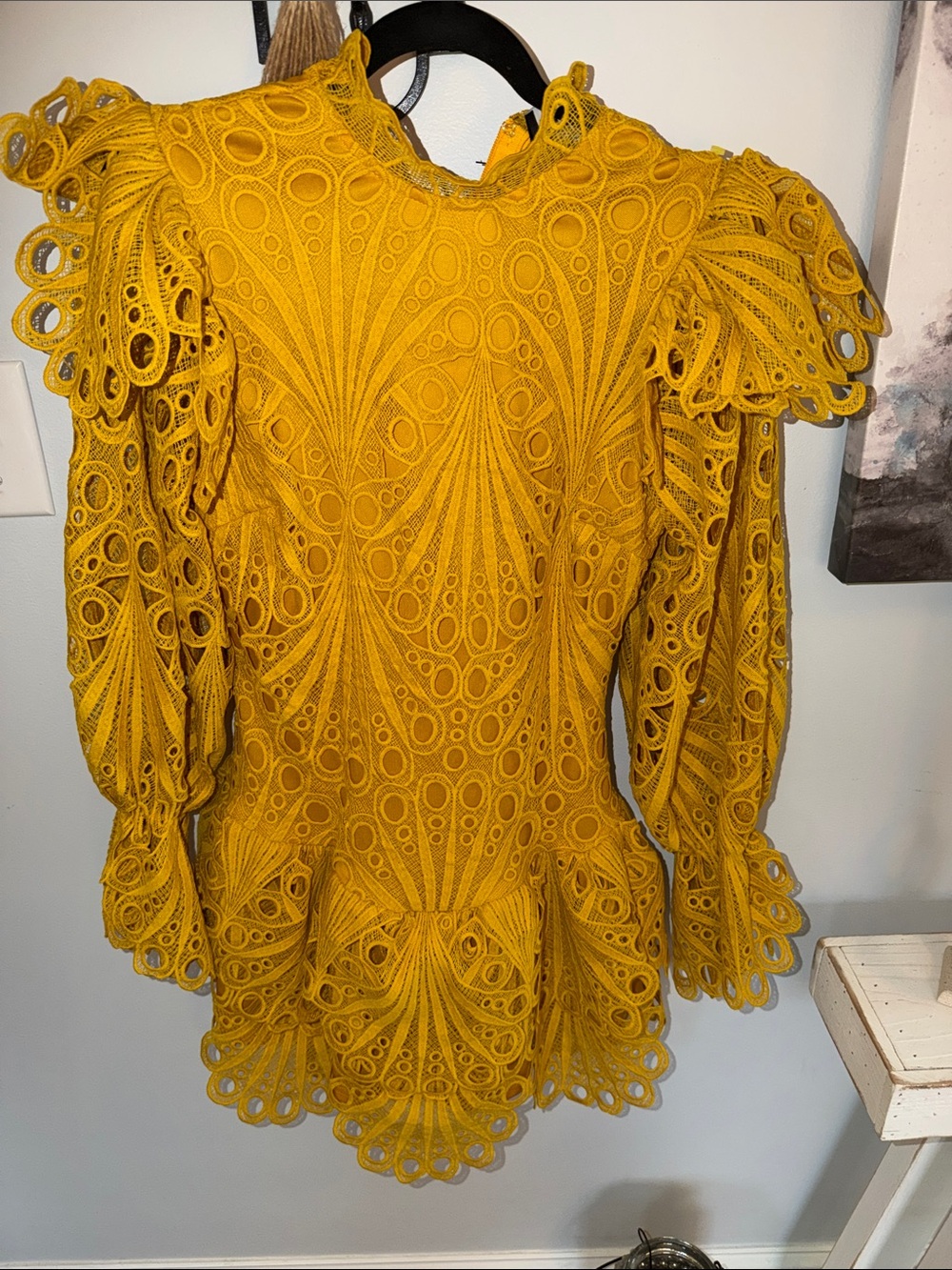 ⭐️NWT The Sang Eyelet Ruffled Dress⭐️ - Picture 3 of 7
